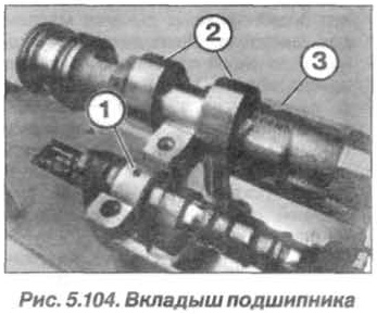 Рис. 5.104. Вкладыши подшипника БМВ Х5 Е53 N62