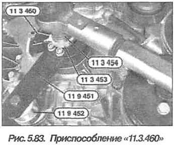 Рис. 5.83. Приспособление 11.3.460 БМВ Х5 Е53 N62