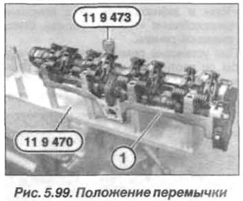 Рис. 5.99. Положение перемычки БМВ Х5 Е53 N62