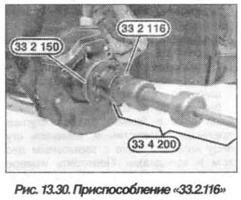 Рис. 13.30. Приспособление 33.2.116 БМВ Х5 Е53